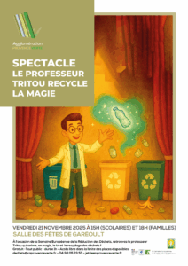 Lire la suite à propos de l’article Spectacle de magie – Le Professeur Tritou recycle la magie